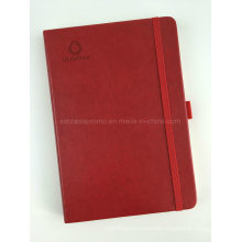High Quality PU Hardcover Moleskine Notebook with Vodafone Logo